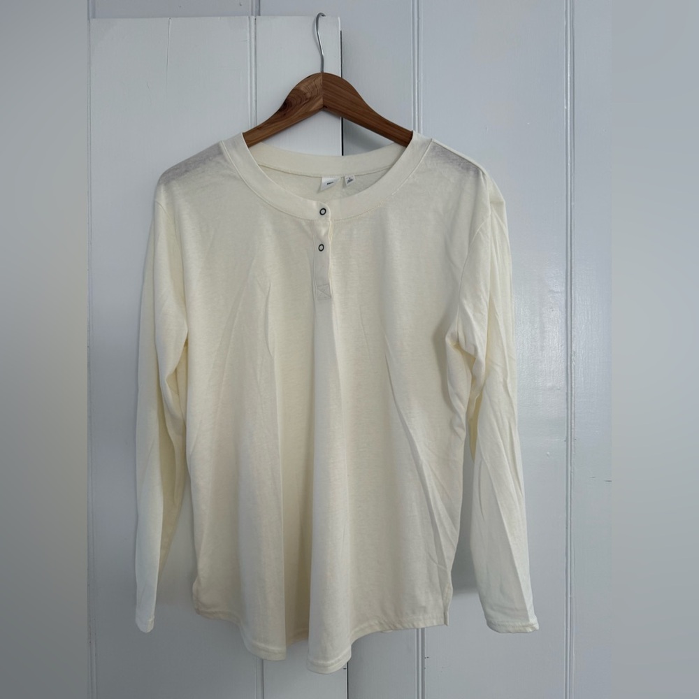BP Cream Long Sleeve Tee Classic Design